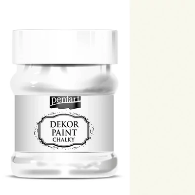 Pentart Dekor Paint Chalky vopsea cretă, 230 ml - alb