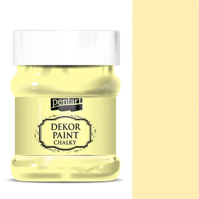 Pentart Dekor Paint Chalky vopsea cretă, 230 ml - galben