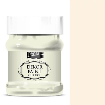 Pentart Dekor Paint Chalky vopsea cretă, 230 ml - alb crem