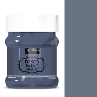 Pentart Dekor Paint Chalky vopsea cretă, 230 ml - indigo