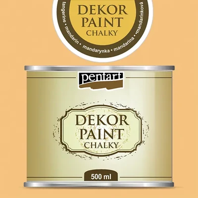 Pentart Dekor Paint Chalky vopsea cretă, 500 ml - mandarină