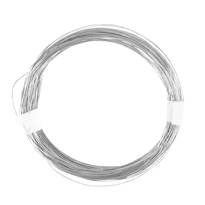 Sârmă de bijuterii, 0,4 mm, 20 m - argintiu, cu miez de cupru