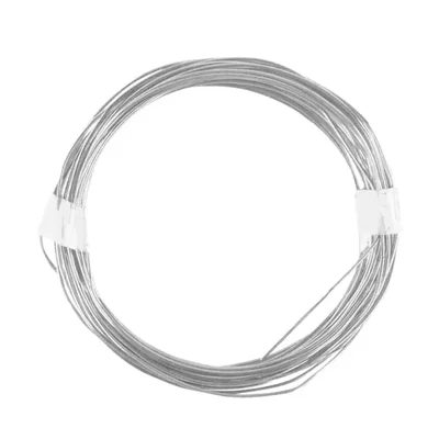 Sârmă de bijuterii, 0,8 mm, 6 m - argintiu, cu miez de cupru