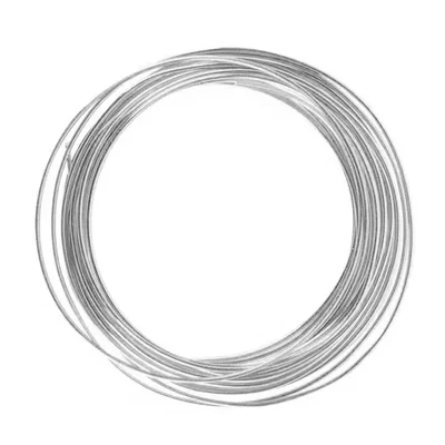 Sârmă de bijuterii, 1 mm, 4 m - argintiu, cu miez de cupru