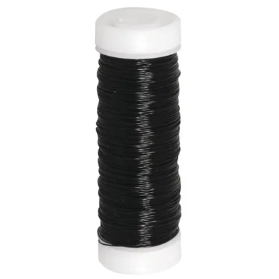 Sârmă pentru croșetat bijuterii, 0,3 mm, 50 m – negru
