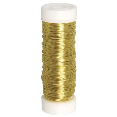 Sârmă pentru croșetat bijuterii, 0,3 mm, 50 m – aur