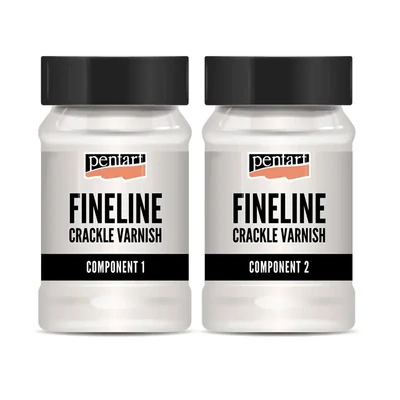 Set lac de crăpare cu linii fine Pentart, 100 ml