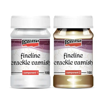 Set lac de crăpare cu linii fine Pentart, 100 ml