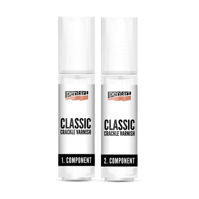 Set de lac clasic pentru crăpare Pentart, 20 ml