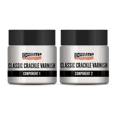 Set de lac clasic pentru crăpare Pentart, 50 ml
