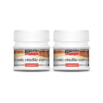 Set de lac clasic pentru crăpare Pentart, 50 ml