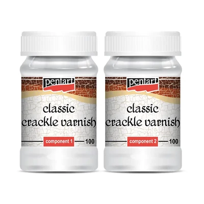 Set de lac clasic pentru crăpare Pentart, 100 ml