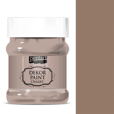 Pentart Dekor Paint Chalky vopsea cretă, 230 ml - maro vintage