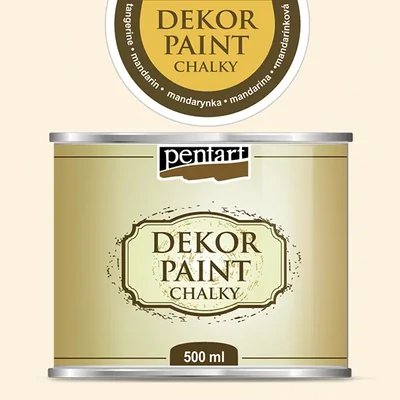 Pentart Dekor Paint Chalky vopsea cretă, 500 ml - alb crem