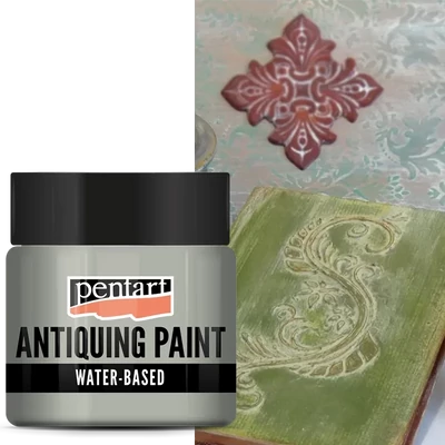 Vopsea de antichizare Pentart, 50 ml – verde crem