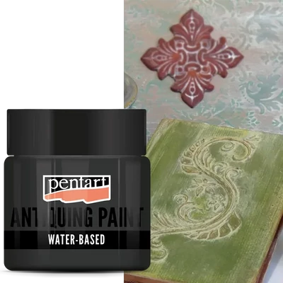Vopsea de antichizare Pentart, 50 ml – neagră