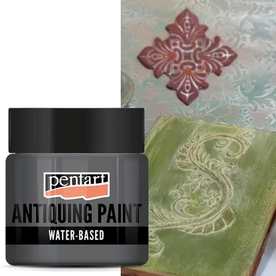 Vopsea de antichizare Pentart, 50 ml – plumburiu