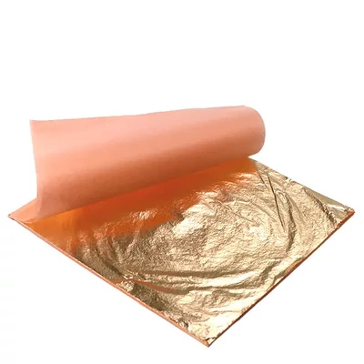 Folie fum Manetti, 14x14 cm, 25 coli - C2, de culoare aur, blister