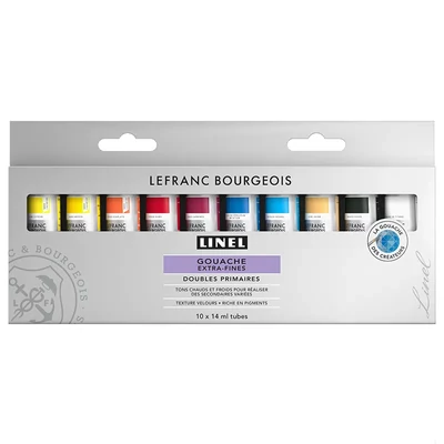 L&amp;B Linel extra fine vopsele guașă, set 10x14 ml