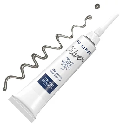 3D Liner vopsea contur, nu se poate arde, 20 ml - argint