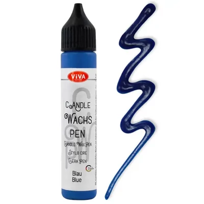 Creion pentru pictat cu lumânare, 28 ml - albastru