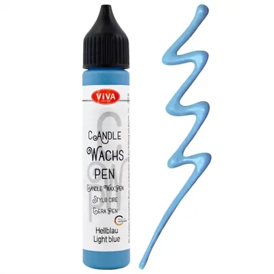 Creion pentru pictat cu lumânare, 28 ml - albastru deschis
