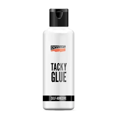 Pentart Tacky Glue, adeziv pentru hobby care se usucă formând o peliculă lipicioasă - 80 ml