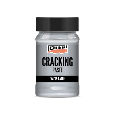 Pentart pastă de crăpare metalizată, componenta 2, 100 ml – argintie