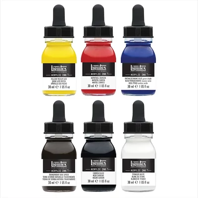 Liquitex Professional cerneluri acrilice, set 6x30 ml - culori de bază