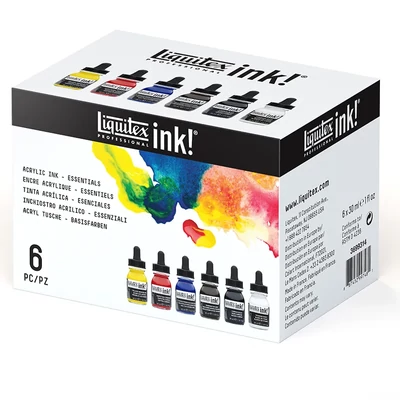 Liquitex Professional cerneluri acrilice, set 6x30 ml - culori de bază