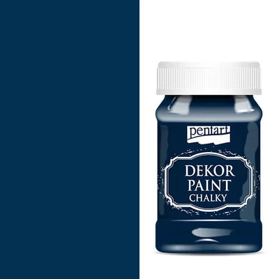Pentart Dekor Paint Chalky vopsea cretă , 100 ml - albastru marin