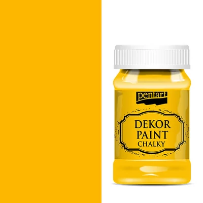Pentart Dekor Paint Chalky vopsea cretă , 100 ml - galben ca soarele