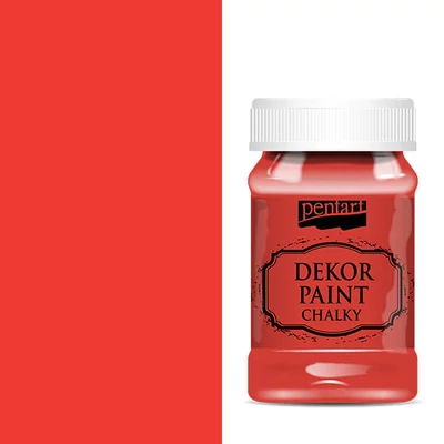 Pentart Dekor Paint Chalky vopsea cretă , 100 ml - roșu