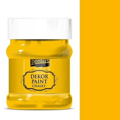 Pentart Dekor Paint Chalky vopsea cretă, 230 ml - galben-soare