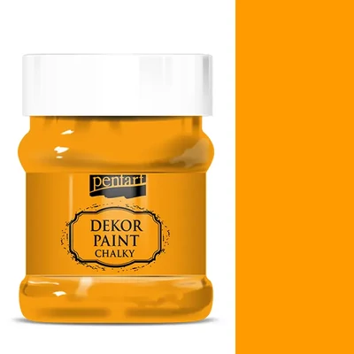 Pentart Dekor Paint Chalky vopsea cretă, 230 ml - portocală