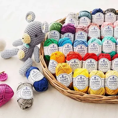 Fire de bumbac pentru amigurumi DMC Happy Cotton, 20 g - in diverse culori