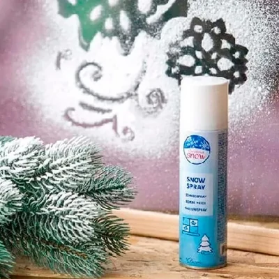 Spray de zăpadă artificială, 150 ml - alb, zăpadă de Crăciun