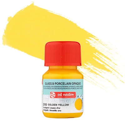 Vopsea sticlă și porțelan Art Creation, acoperitor, 30 ml - 2010 golden yellow