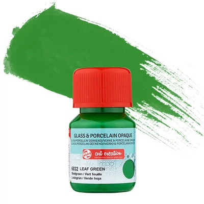 Vopsea sticlă și porțelan Art Creation, acoperitor, 30 ml - 6032 leaf green