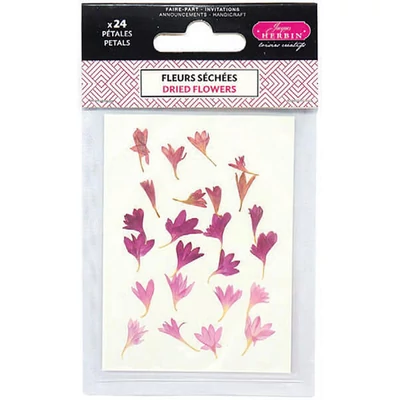 Petale de flori, uscate, J. Herbin - floare de colț, roz