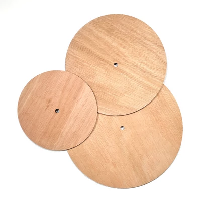 Față de ceas din lemn - rotund, 20 cm