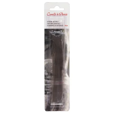 Cărbune pentru desen Conté ars - 4 mm, 5 db