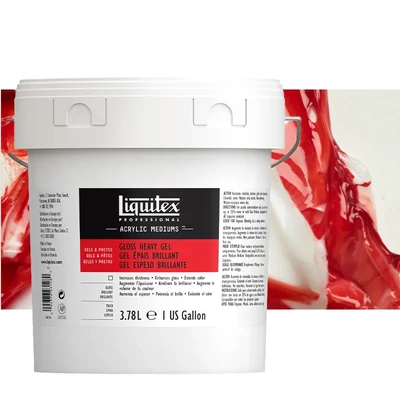 Liquitex Gloss Heavy Gel mediu gelifiant pentru îngroșare, lucios - 3,78 l