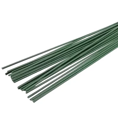 Sârmă pentru aranjamente florale, 0,8 mm, 30 cm, 35 bucăți - verde
