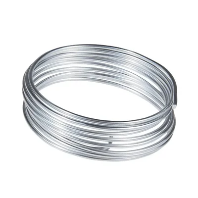 Sârmă de aluminiu, 2 mm, 2 m - argint