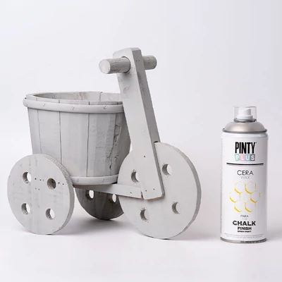 Lac spray, 400 ml, Vopsea Pinty Plus Chalk Paint - ceară mătăsoasă