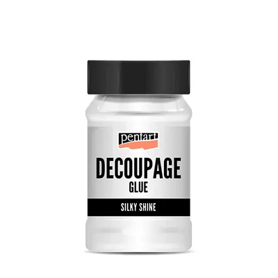 Lac adeziv Pentart decoupage, 100 ml - luciu de mătase