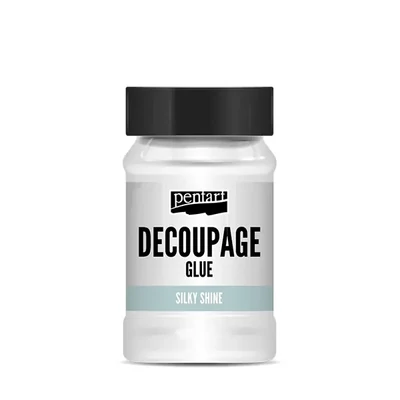Lac adeziv Pentart decoupage, 100 ml - luciu de mătase