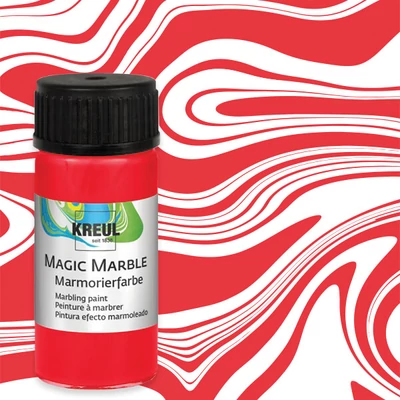 Vopsea pentru marmorare , Kreul, 20 ml - rosu