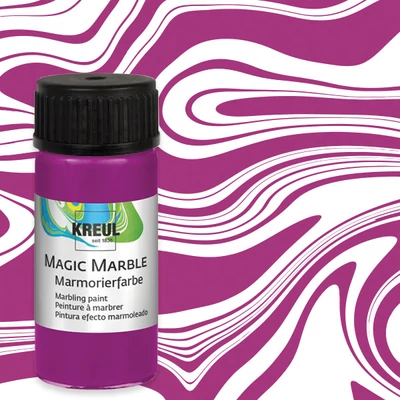 Vopsea pentru marmorare , Kreul, 20 ml - magenta